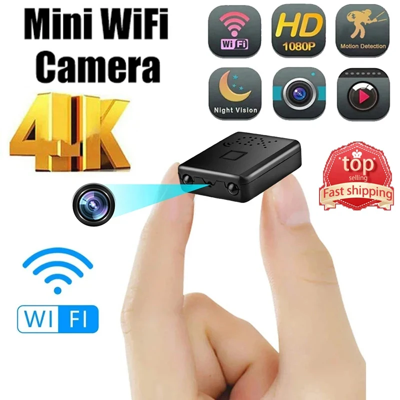 미니 WiFi 카메라 XD Pro 전체 4K 나이트 비전 원격 모니터링 보호 방수 비디오 레코더 보안 보호 2025