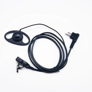 Motorola CP040 Gp88S Gp300 Gp68 Gp2000 Gp88 Gp3188 EP450 DEP450 라디오 용 2Pin 고급 D 모양 귀고리 Ptt 헤드셋 이어폰 마이크