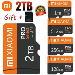 Xiaomi 마이크로 TF 카드 2TB 1TB 고속 SD 메모리 카드 Xiaomi 전화 카메라 테이블 PC 용 128GB 256GB Memoria SD U3 TF 플래시 카드