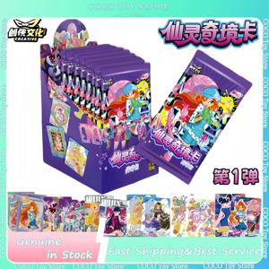 새로운 Winx 클럽 전설 시리즈 요정 원더 랜드 카드 블룸 스텔라 플로라 카드 매직 백 맞춤형 애니메이션 카드 장난감 생일 선물