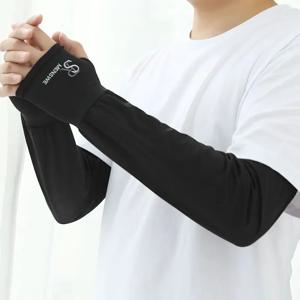 아이스 슬리브 남성용 루즈핏 아이스 실크 슬리브 여름 남성 라이더 테이크아웃 낚시 자외선 차단 장갑 슬리브 확대