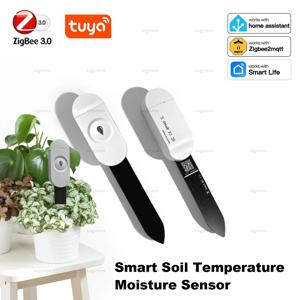 Zigbee 토양 수분 센서 Tuya 스마트 습도 온도 테스터 감지기 정원 홈 관개 자동화 미터 감지