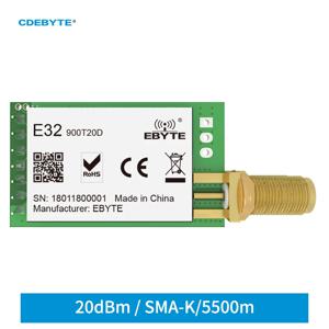 Ebyte E32-900T20D V8 LoRa 868MHz 915MHz IoT 20dBm 100mW 무선 트랜시버 모듈 UART 송신기 및 수신기