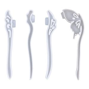 헤어핀 DIY 실리콘 몰드, 헤어 스틱 몰드 쥬얼리 펜던트 수지 공예 만들기