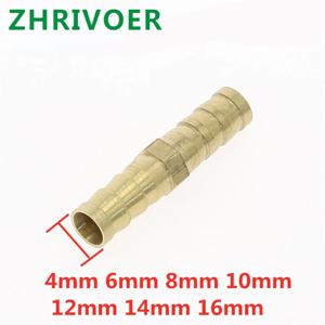 1pcs 황동 스트레이트 호스 파이프 피팅 동등한 바브 4mm 5mm 6mm 8mm 10mm 12mm 19mm 25mm 가스 구리 가시 커플러 커넥터 어댑터