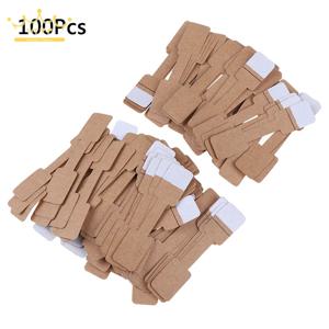 50/100Pcs Quadrate 빈 가격 태그 목걸이 반지 레이블 종이 스티커 종이 보석 디스플레이 카드 레이블 Hangtag