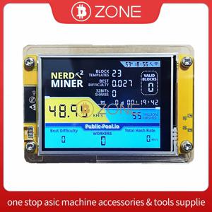 NerdMiner V2 2.8인치 디스플레이 BTC 솔로 복권 Nerd Miner 암호화 비트코인 ​​채굴기 майнер