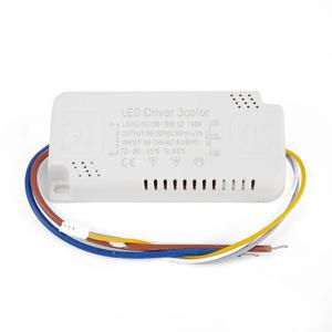 LED 드라이버 3 색 어댑터 8-24W 20-40W 30-50W 40-60W 50-70W LED 조명 비절연 변압기 교체