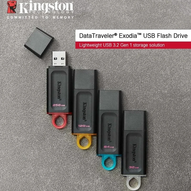 Kingston 펜 드라이브 USB 플래시 드라이브 DTX Pendrive 64GB 128GB 256GB 고속 USB3.2 플래시 디스크 미니 키 메모리 스틱 3.0
