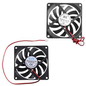 PC 컴퓨터 CPU 시스템 방열판 브러시리스 냉각 선풍기 8010, 데스크탑 PC 섀시 라디에이터 쿨러 팬, 12V 2 핀, 80x80x10mm