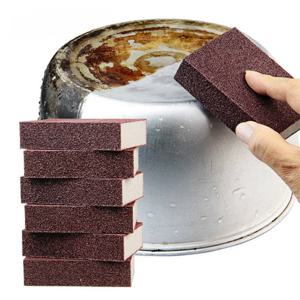 매직 스폰지 지우개 Descaling 에머리 청소 브러시 ​​실리콘 카바이드 Descaling 청소 브러시 ​​스토브 탑 냄비 주방 도구
