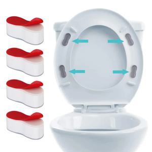 4pcs 변기 범퍼, 비데 부착을 위한 강력한 버퍼 및 접착 기능이 있는 비데 시트 범퍼, 변기 유지