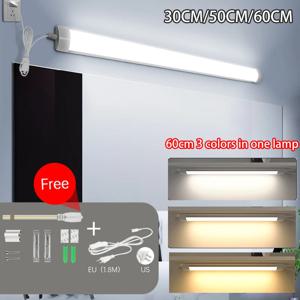 Led 튜브 빛 1.8m 스위치 와이어 30cm 50cm 60cm 부엌 램프 거실 침실 캐비닛 조명 바 Led 튜브 램프