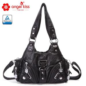 Angelkiss 여성용 핸드백, 로즈 소프트 토트백, 소형 탑 핸들 지갑, 패션 사첼, 멀티 포켓 숄더백, 호보스 휴대폰 팩