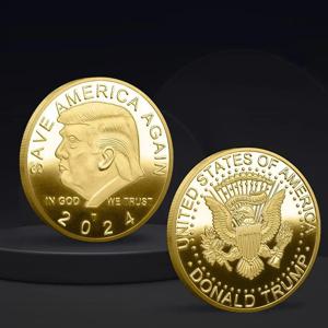 1pc 트럼프 2024 기념 동전 아메리칸 이글 기념 동전 트럼프 동전