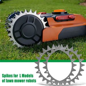 로봇식 잔디 깎는 기계 견인력 향상 보조 바퀴 Worx Landroid S M 로봇 잔디 깎는 기계 견인 휠 액세서리용 로봇식 스파이크