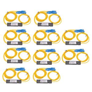 단일 모드 광섬유 스플리터, Fbt 광학 커플러, 10X Ftth SC UPC 1X2 Plc