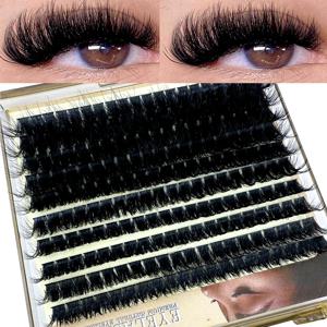 푹신한 두꺼운 속눈썹 클러스터 DIY 속눈썹 연장 믹스 10-18mm 속눈썹 클러스터 30D-100D 전경 개별 속눈썹 연장 클러스터