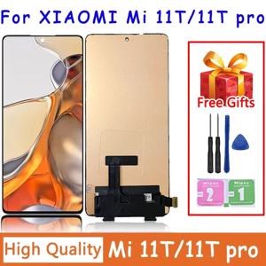 Xiaomi Mi 11T Pro LCD용 6.67인치 AMOLED 2107113 프레임이 있는 Xiaomi 11T LCD용 SG 디스플레이 터치스크린 디지타이저 어셈블리