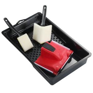 4pcs 페인트 Edger 도구 작은 코너 그림 도구 터치 업 패드가있는 가장자리 화가 가정용 실용적인 페인트 절단 가장자리 도구