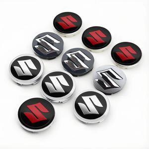 4Pcs 54mm 56mm 60mm 자동차 휠 센터 허브 캡 S 로고 배지 림 커버 엠블럼 스즈키 스위프트 Jimny Vitara Baleno SX4 액세서리