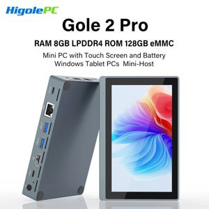 Higole Gole 2 Pro 미니 PC(화면 5.5인치 포함) Intel N5095 Windows 11 WiFi5 8GB 128GB 2500mAh 4K 데스크탑 컴퓨터 Windows 태블릿