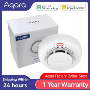 Aqara 연기 감지기 센서 화재 경보 모니터 Zigbee 3.0 사운드 경고 스마트 홈 보안 Xiaomi Mi Home Homekit APP 사용