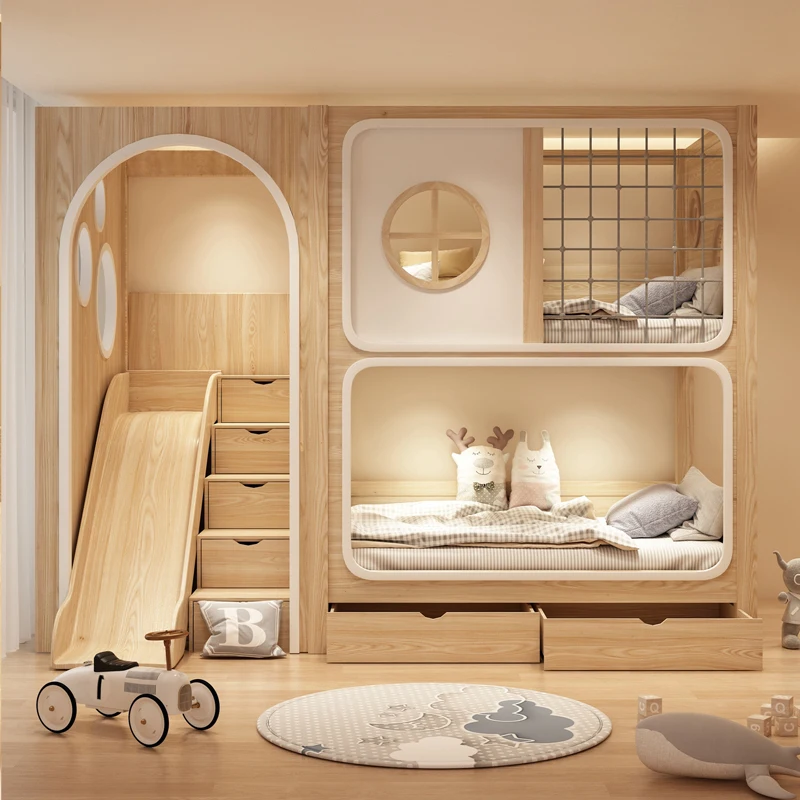어린이 침대 어린이 침실 가구 어린이 가족 소녀 침대 Letto Bambini 어린이 몬테소리 침대 나무 어린이 침대