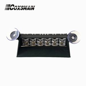 COXSWAIN 듀얼 컬러 자동 LED 비상 스트로브 경고등, DC10-30V, 12*3W LED 플래시 라이트, 경찰 데크 라이트 DRL (G6-Dash)
