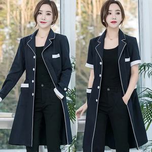 미용실 작업복 고품질 스파 유니폼 문신 작업복 실험실 코트 여름 보라색 긴 소매 스크럽 유니폼 새로운