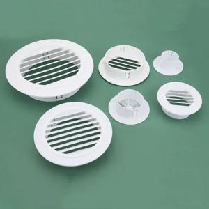 1PCS 에어컨 구멍 커버 먼지 플러그 라운드 벽 장식 캡 공기 환기 그릴 시스템 주방 욕실 액세서리