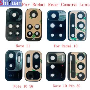 Redmi 10 Note 10 Pro 5G Note 11 카메라 유리 렌즈 교체 수리를위한 2Pcs 후면 후면 카메라 렌즈 유리