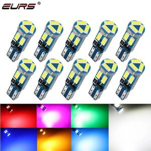 20/10/2pcs T5 LED 전구 W3W W1.2W 70 73 74 자동 대시 보드 게이지 램프 자동차 인테리어 조명 경고 표시기 악기 조명 12V