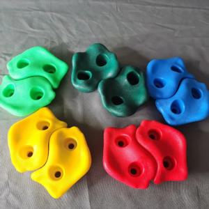어린이 플라스틱 암벽 등반 벽 홀드 게임 나무 벽 등반 돌 세트, 실내 야외 놀이터 DIY 암석 벽, 10 개