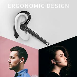 마이크 이어폰이 장착된 무선 블루투스 헤드폰 ENC 소음 차단 핸즈프리 통화 헤드셋 비즈니스 Auriclees 운전