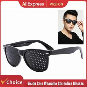 비전 케어 웨어러블 교정 안경 개선 Stenopeic 핀홀 핀홀 안경 피로 방지 눈 보호 Oculos De Grau