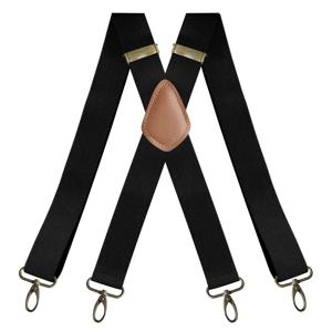 남성용 빈티지 멜빵, 크고 키가 큰 X-백 4 스냅 후크, 조절 가능한 탄성 바지 교정기, 아빠 남편 선물