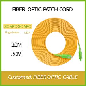 광섬유 패치 코드 광섬유 케이블, SC, APC-SC, APC 광섬유 익스텐션 케이블, 10m, 15m, 20m, 30m