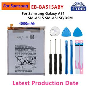 삼성 갤럭시 A51 SM-A515 SM-A515F/DSM 배터리용 새 EB-BA515ABY 4000mAh 교체용 배터리