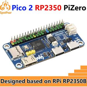 Waveshare RP2350-PiZero RP2040-PiZero 라즈베리 파이 피코 2 RP2350B RP2350-PiZero 개발 보드 HDMI용 PSRAM DVI