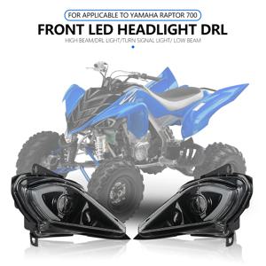 야마하 랩터 700 헤드 라이트 쌍 DRL, YFZ450 YFZ450R YFZ450X 울버린 450 350 H4 헤드램프