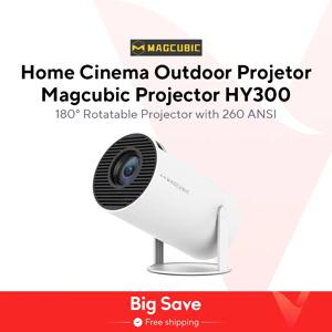 Magcubic 홈 시네마 야외 프로젝터, HY300 프로, 4K, 안드로이드 11, 듀얼 와이파이 6, 260ANSI, Allwinner H713, BT5.0, 1080P, 1280x720P