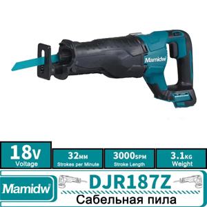 전기 브러시리스 왕복 톱 무선 다기능 톱 4pcs 블레이드 Makita 18v 배터리 핀에 대 한 금속 나무 절단 도구