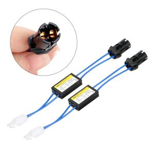 2Pcs 12V LED 경고 취소 장치 디코더 자동차 조명 OCB 부하 저항 모듈 T10 W5W 501 192 168 Canbus 오류 케이블 없음