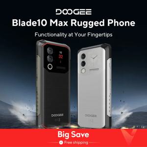 DOOGEE Blade10 최대 견고한 휴대폰, 6.56 인치 90Hz 디스플레이, 8GB + 256GB 후면 디스플레이, 50MP AI 메인 카메라, 10300mAh 18W 충전, 월드 프리미어