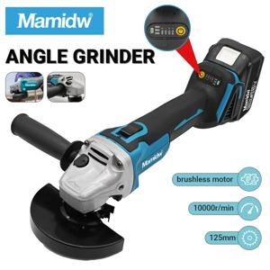 Makita DGA404 18V 125/100mm 브러시리스 리튬 전기 앵글 그라인더 충전식 커팅 머신 연마 기계