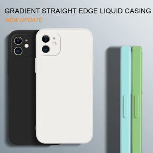 iPhone 16 16 Pro Max 16 Plus용 소프트 오리지널 사각 액체 실리콘 휴대폰 케이스