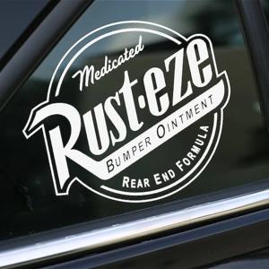 크리 에이 티브 RUSTEZE 자동차 스티커 방수 자동 후면 유리창 창 후드 트렁크 비닐 데칼 오토바이 바디 비닐 데칼