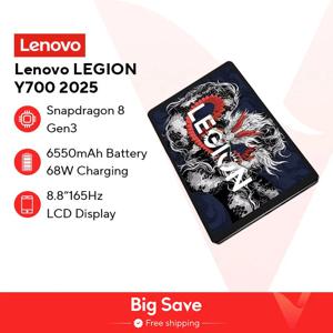 레노버 LEGION Y700 2025 태블릿 스냅드래곤 8 Gen 3 옥타 코어 8.8인치 165Hz 디스플레이 안드로이드 6550mAh