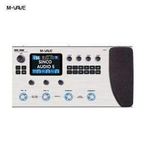 M-VAVE MK-300 AI 기타 멀티 이펙트 프로세서 150s 루퍼 128 드럼MIDI DAW 10h 배터리 ANN 신경 모델링 120AMP